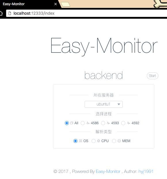 nodejs memory monitor